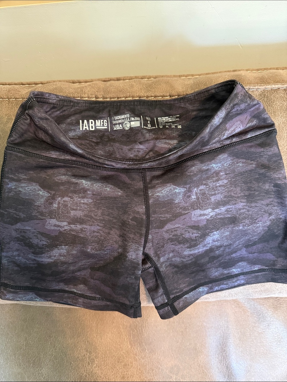 IAB MFG Women's Camo Bike Shorts - Midrise Performance